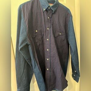 cowboys turtle association shirt Size Medium Corduroy Collar